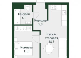 Продается 1-ком. квартира, 37.4 м2, Челябинская область