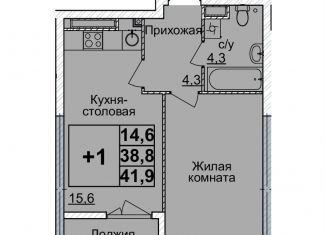 Продаю однокомнатную квартиру, 41 м2, Нижний Новгород, Нижегородский район