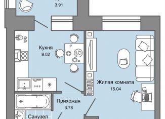 Продается однокомнатная квартира, 34 м2, Кировская область, улица 4-й Пятилетки, 82