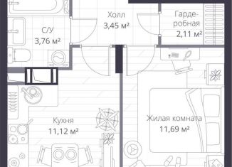 1-ком. квартира на продажу, 32.1 м2, Ленинградская область