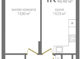 1-ком. квартира на продажу, 48.5 м2, Нижний Новгород, 2-я Оранжерейная улица, 4, метро Горьковская