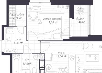 Продажа двухкомнатной квартиры, 41.6 м2, Сертолово