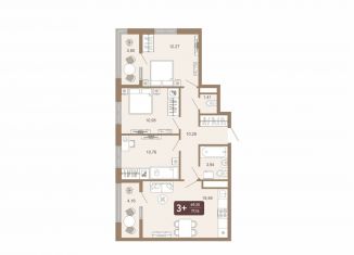 Продам 3-комнатную квартиру, 77.2 м2, Тобольск, 15-й микрорайон, 25