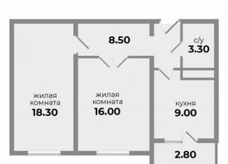 Продажа двухкомнатной квартиры, 55.5 м2, Ставропольский край, Прекрасная улица, 19
