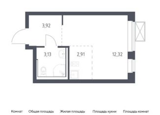 Квартира на продажу студия, 22.3 м2, Московская область