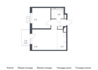 Продается однокомнатная квартира, 44.1 м2, поселение Рязановское, жилой комплекс Алхимово, к9