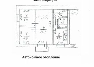 Продается 3-комнатная квартира, 42 м2, поселок городского типа Нижнегорский, переулок Чехова, 6