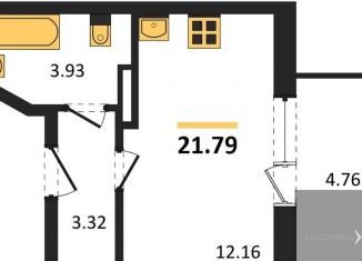 Продажа квартиры студии, 21.8 м2, Воронеж, Центральный район