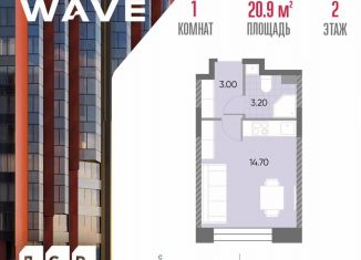 Продажа квартиры студии, 20.9 м2, Москва, метро Борисово