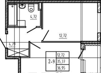 Продается 1-комнатная квартира, 35.4 м2, Сертолово