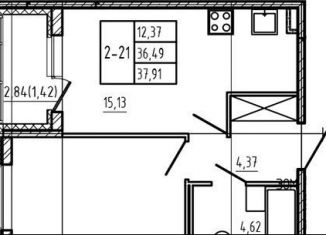 Продажа 1-ком. квартиры, 36.5 м2, Сертолово