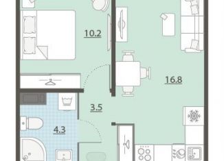 Продаю 1-комнатную квартиру, 34.8 м2, Екатеринбург, улица Архитектора Белянкина