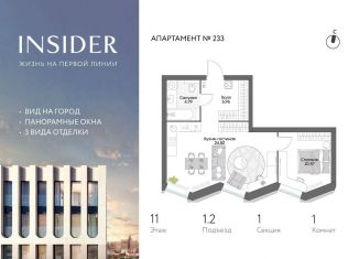 1-ком. квартира на продажу, 47.2 м2, Москва, Автозаводская улица, 24к1, метро Автозаводская