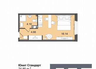 Продажа квартиры студии, 24.9 м2, Санкт-Петербург, метро Купчино, Витебский проспект, 99к1