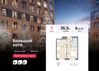 Продаю 1-ком. квартиру, 35.3 м2, Санкт-Петербург