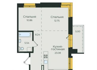 Продаю двухкомнатную квартиру, 65.5 м2, Иркутск, улица Пискунова, 134, Октябрьский округ