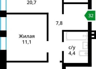 Продается 2-комнатная квартира, 56.9 м2, поселок Светлые Горы, жилой комплекс Смарт Квартал Лесная Отрада, к4