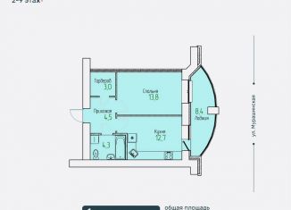 Продаю 1-ком. квартиру, 42.5 м2, Киров, Октябрьский район