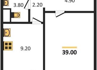 Продажа 1-комнатной квартиры, 39 м2, Воронеж, Левобережный район