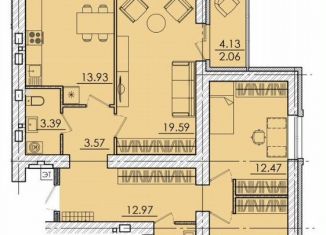 Продаю трехкомнатную квартиру, 92.6 м2, Пенза, улица Герцена, с106