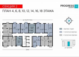 Продажа 1-комнатной квартиры, 33.4 м2, Астрахань, Кировский район