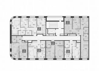 Продается 1-комнатная квартира, 41.4 м2, Москва, улица Петра Кончаловского, 5, ЖК Шагал