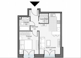 Продается 1-комнатная квартира, 44.3 м2, Москва, улица Академика Королёва, 21, метро Бутырская