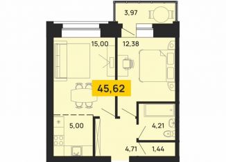 2-ком. квартира на продажу, 45.6 м2, Архангельск, Карпогорская улица, 12