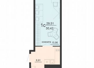 Продается квартира студия, 30.4 м2, Воронеж