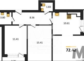 Продажа 2-комнатной квартиры, 72.4 м2, Москва, Минусинская улица, 9, Лосиноостровский район