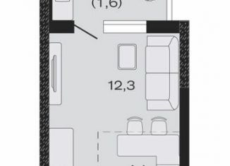 Продается квартира студия, 22.8 м2, Новокубанск