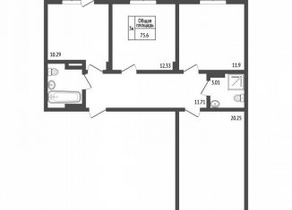 Продажа 3-комнатной квартиры, 75.5 м2, Владимирская область, улица Родионовка, 6А