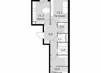 Продается двухкомнатная квартира, 63 м2, Москва, метро Тушинская, Строительный проезд, 9с9