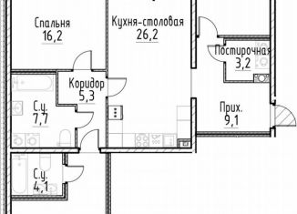 Продаю 3-ком. квартиру, 108.9 м2, Санкт-Петербург