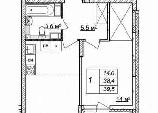 Продажа 1-комнатной квартиры, 39.5 м2, Нижний Новгород, ЖК Новая Кузнечиха, жилой комплекс Новая Кузнечиха, 13