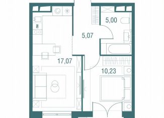 Продам 1-комнатную квартиру, 38.3 м2, Одинцово