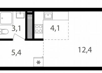 Продается квартира студия, 25 м2, Москва, район Соколиная Гора