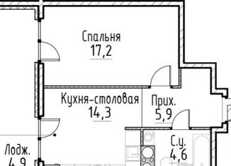 Продается 1-ком. квартира, 42 м2, Санкт-Петербург, Центральный район, улица Моисеенко, 10Ж