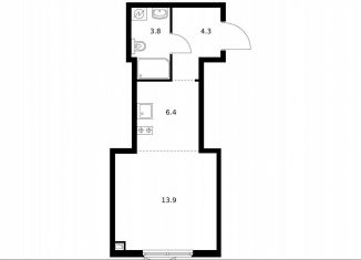 Продам квартиру студию, 27.4 м2, Москва, Алтуфьевский район