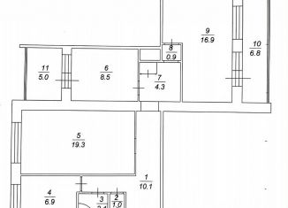 Продажа 3-ком. квартиры, 86 м2, Саратов, Волжский район, Первомайская улица, 65