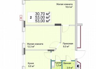 2-комнатная квартира на продажу, 53 м2, Нижегородская область