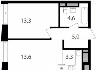 Продается однокомнатная квартира, 39.8 м2, Москва, район Соколиная Гора