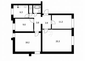 Продажа 4-ком. квартиры, 81.3 м2, Новосибирск, улица Урицкого, 36, метро Красный проспект