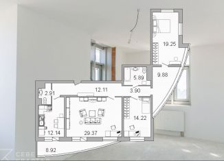 Продам 3-комнатную квартиру, 114.1 м2, Санкт-Петербург, проспект Просвещения, Выборгский район