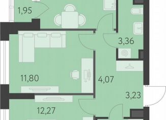 Продается 2-ком. квартира, 50.3 м2, Екатеринбург, метро Чкаловская, улица Академика Парина, 27