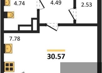 Квартира на продажу студия, 30.6 м2, Воронеж