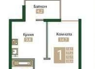 Продам 1-ком. квартиру, 32.5 м2, посёлок городского типа Молодёжное