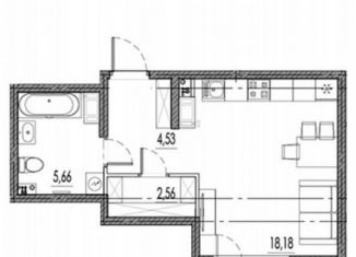 Продам квартиру студию, 32.9 м2, Санкт-Петербург, Московское шоссе, 36, метро Московская