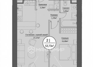 Продается 2-ком. квартира, 53.8 м2, Москва, 1-й Сетуньский проезд, 8, метро Студенческая