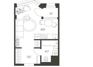 Продается квартира студия, 29.7 м2, Тула, улица Михеева, 9А